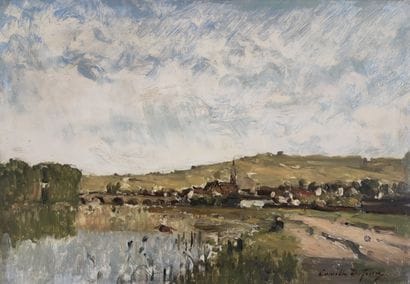 Camille DUFOUR (1841-1933)

Village en bord...