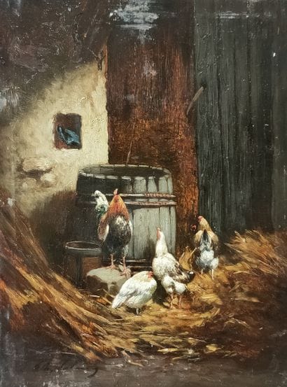 Théodore Frédéric SALMON (1811-1876)

Barnyard...