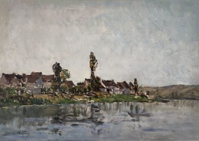 Camille DUFOUR (1841-1933)

Village en bord...