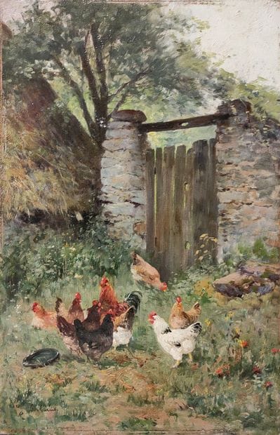 G. MARAIS (XIX-XXth Century)

Barnyard in...