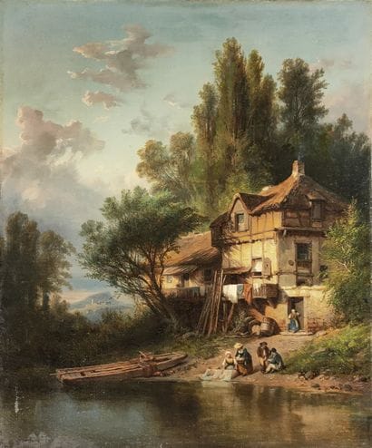 LECLAIRE (XIX-XXème Siècle)

Lavandières...