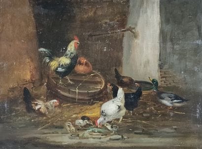 Claude GUILLEMINET (1821-c.1866)

Barnyard...