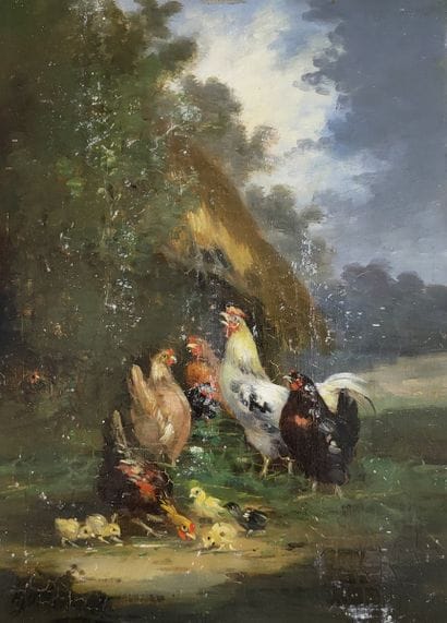 Claude GUILLEMINET (1821-c.1866)

Barnyard...
