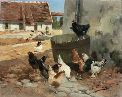 Joseph FAVEROS (1862-1915)

Barnyard and...