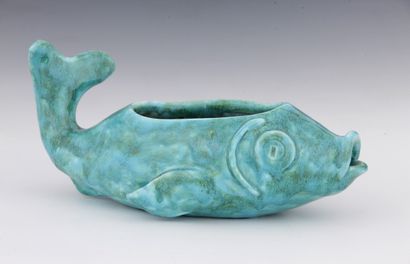 FISH SHAPED GARDEN TABLE in shaded turquoise...