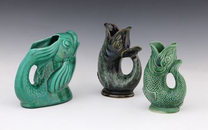 3 FISH SHAPED PICTURES of three sizes in...