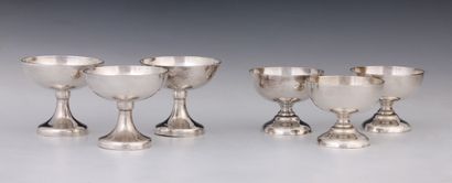 SUITE OF 12 AND SUITE OF 7 ICE CUPS in plain...