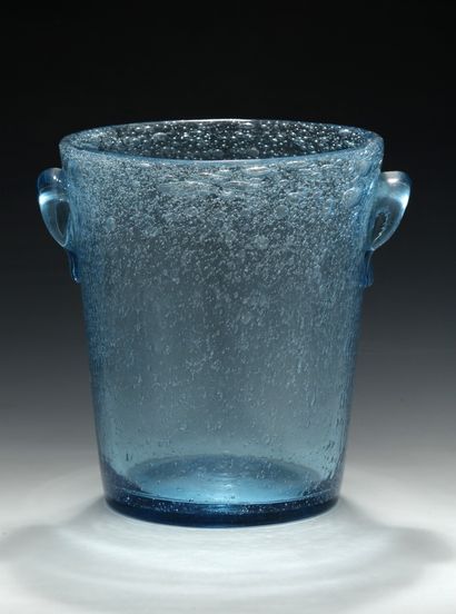 BIOT - Lavender blue bubble glass CHAMPAGNE...