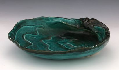 YVES TARDY VALLAURIS LARGE COQUILLAGE PLAT...