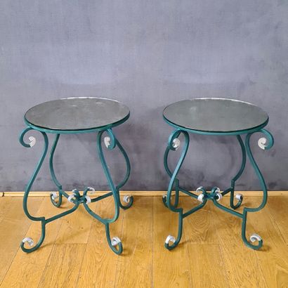 PAIR OF ROUND SOFA BOLTS from the 1950's...