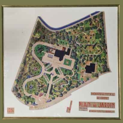 PLAN OF THE GARDEN OF THE YAKIMOUR VILLA...