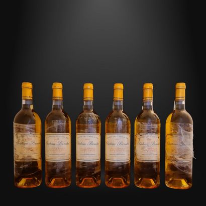6 BOTTLES SAUTERNES CHATEAU BROUSTET 2001

(Bottles...