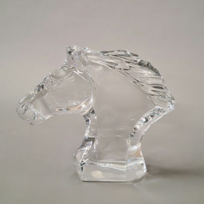 BACCARAT - STATUTE OF HORSE HEAD Modern in...