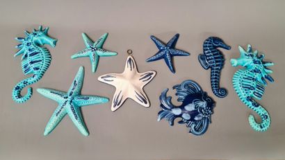 8 modern decorative wall lamps, mainly Vallauris,...