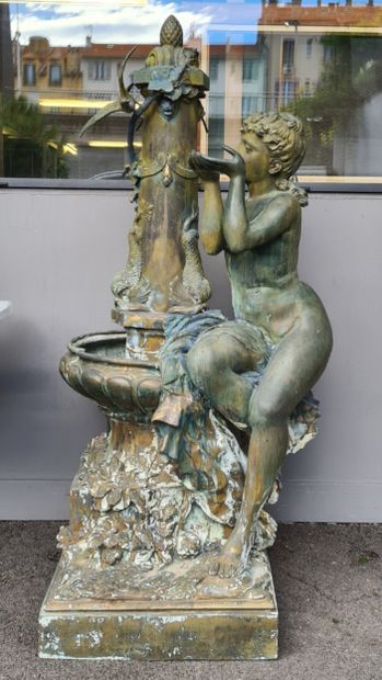 FONTAINE DE JARDIN de Style 1900 XXème Siècle...