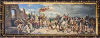 ITALIAN SCHOOL OF THE 19TH CENTURY

The defeated...