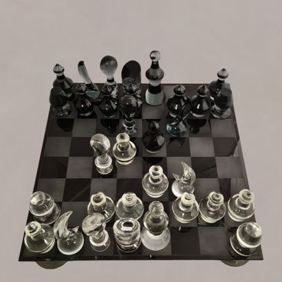 JEU D'ECHEC - Venise Murano Circa 1970 en...