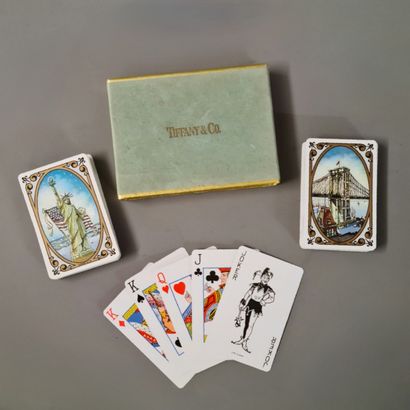 TIFFANY CO - 2 SETS DE CARTES A JOUER de...