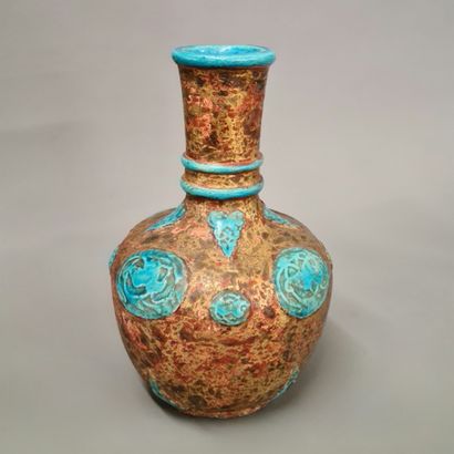 VASE BALUSTRE Angleterre Moderne en faïence...