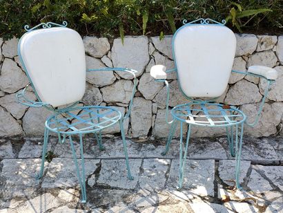 PAIRE DE FAUTEUILS DE JARDIN Circa 1950 à...