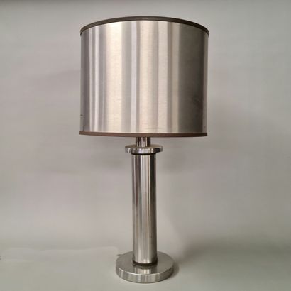 SIMAR - LAMP, Circa 1970 in stainless steel...