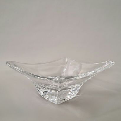 DAUM FRANCE - GRANDE COUPE VIDE-POCHE losangique...