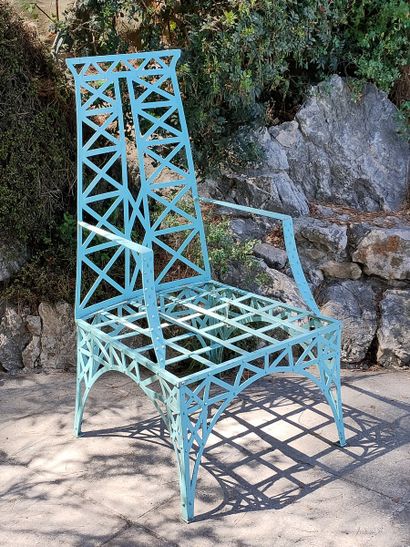6 PIECES DE MOBILIER DE JARDIN Circa 1950...