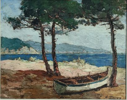 I. MOURGUES (XXth Century)

Boat under the...