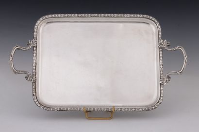 SMALL RECTANGULAR SERVING PLATE WITH HANDLES...