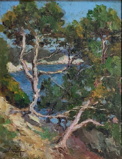 Louis LANZA (XXth CENTURY)

Two pines on...