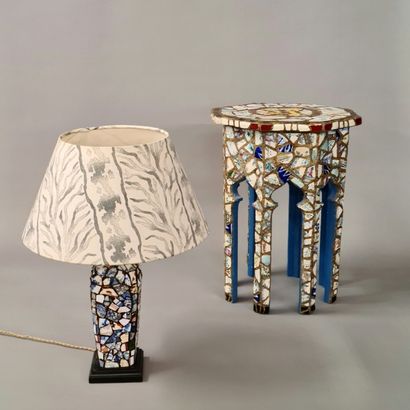 GUERIDON OCTOGONAL de forme syrienne Moderne...