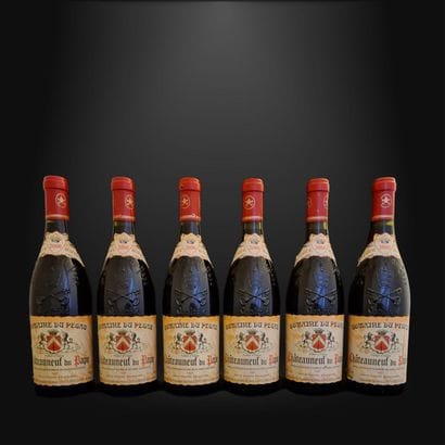 6 BOTTLES CHATEAUNEUF DU PAPE - PEGAU FERAUD...