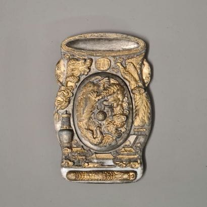 INK STONE IN THE FORM OF A VASE Indochina...