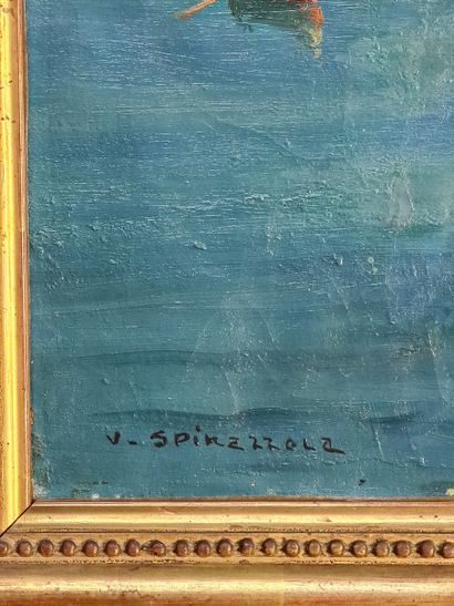 Vincent SPINAZZOLA (XIX-XXth CENTURY)

Boat...