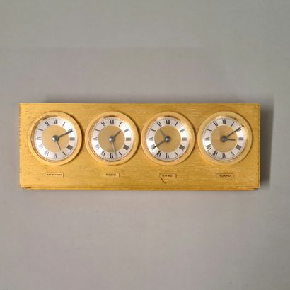 LAVIGNE - FOUR TIME-BUSES CLOCK Circa 1980...