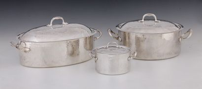 CHRISTIAN DIOR - 3 LEGUMIERS COUVERTS EN...