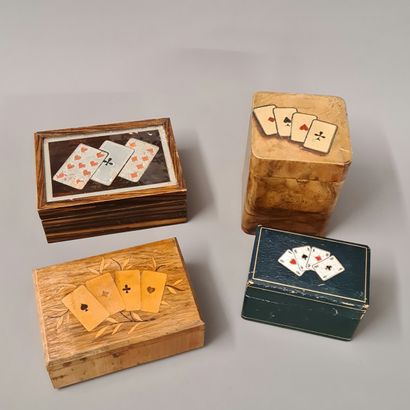 4 BOITES A CARTES A JOUER de la Première...