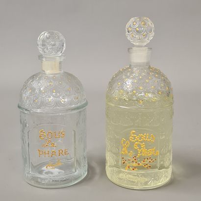 GUERLAIN - 2 IMPERIAL COLOGNE WATER BOTTLES...