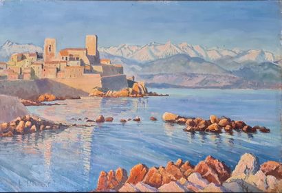L. COUTANT (XXth CENTURY)

The fort of Antibes...