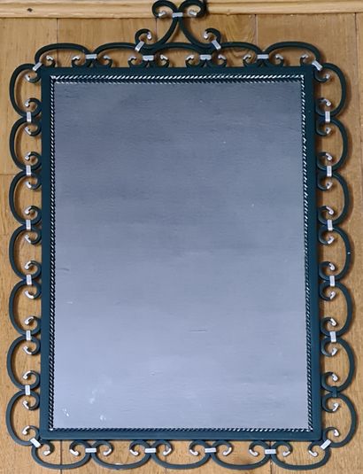 RECTANGULAR MIRROR with moving edge Circa...
