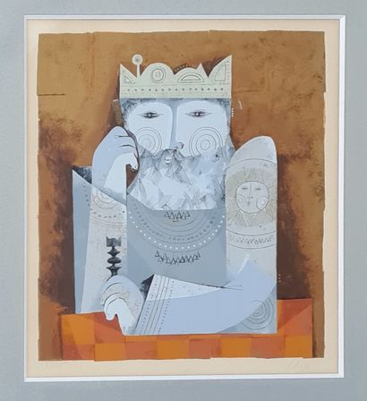 
SAMY BRISS (born in 1930)

The king at chess

LITHOGRAPHY

Signed...