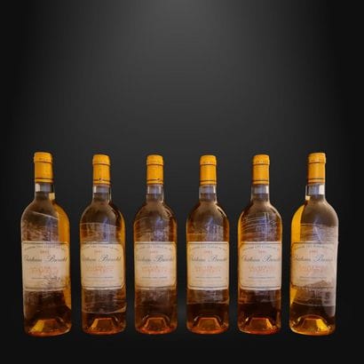 6 BOTTLES SAUTERNES CHATEAU BROUSTET 2001

(Bottles...