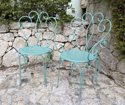 SUITE DE 3 FAUTEUILS ET DE 3 CHAISES DE JARDIN...