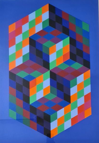Victor VASARELY (1906-1997)

Kinetic composition

ESTAMPE

Signed...