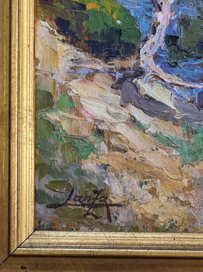 Louis LANZA (XXth CENTURY)

Two pines on...