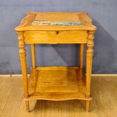COIFFEUSE with two moving trays of the 1900's...