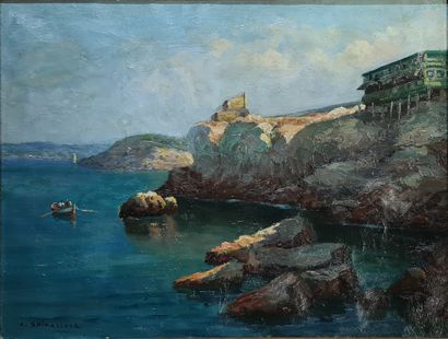 Vincent SPINAZZOLA (XIX-XXth CENTURY)

Boat...