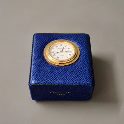 CHRISTIAN DIOR - Royal blue lizard leather...