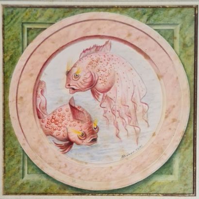 BOLOQUY (XXth Century)

Two pink fish in...