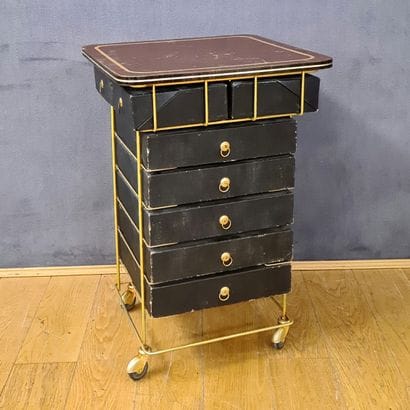 CARTBOARD 1960's in gilded brass wire and...